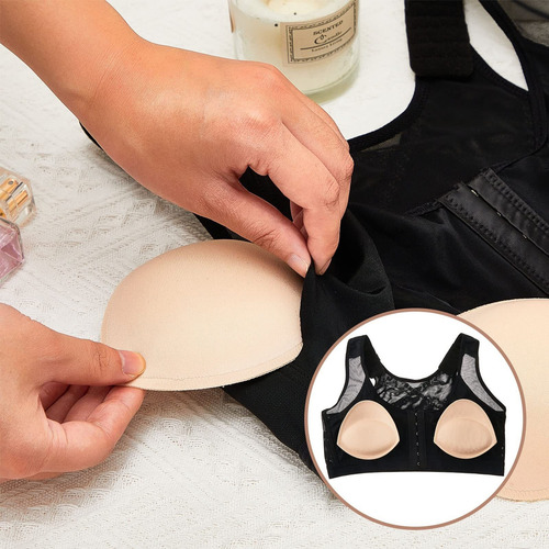 Almohadilla Para El Pecho Esponja Transpirable Sin Costuras