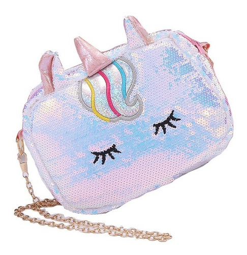 Bolsa De Lentejuelas Diseño Unicornio, Regalo Niña Perfecto