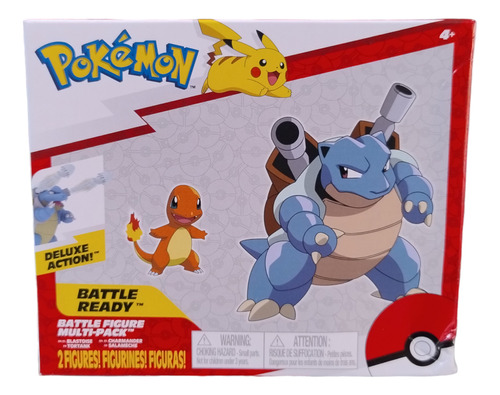 Figura Pokémon Battle Duo Pack Blastoise Y Charmander 