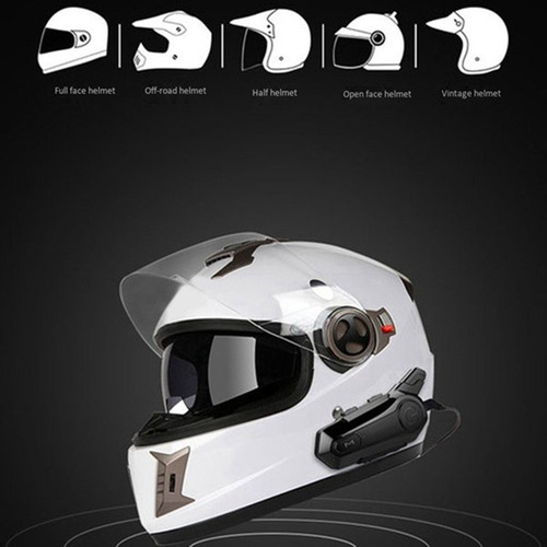 Nwe Casco De Motocicleta Audífonos Micrófono Altavoc