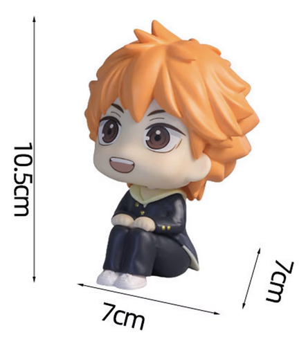 Haikyuu Boneco Cabeçudo Shoyo Hinata Action Figure Anime