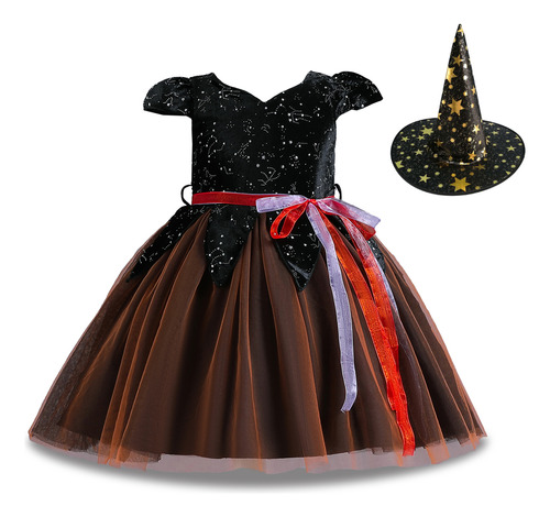 Disfraz De Baile De Halloween Negro A La Moda Para Niños