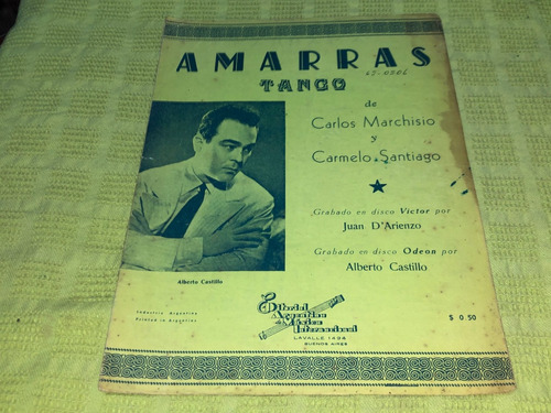 Partitura: Amarras - Carlos Marchisio / Carmelo Santiago