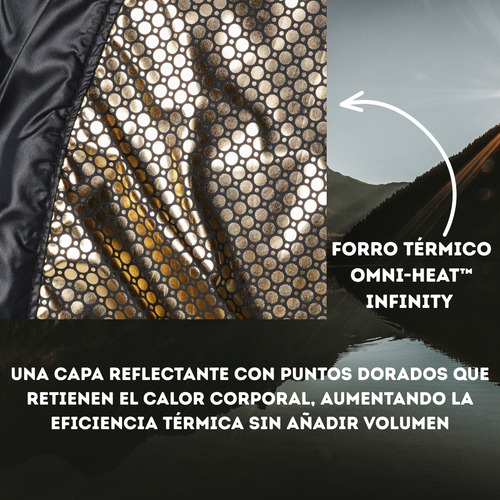 Campera Columbia Térmica Joy Peak Inflable Mujer Capucha
