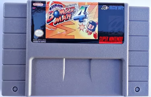 Super Nintendo Labels: Super Bomberman 4