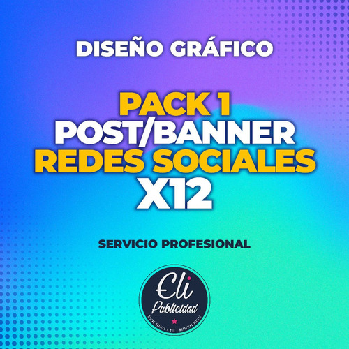 Imagenes Para Redes Sociales X 12 | Pack 3 Redes Diseño Mkt