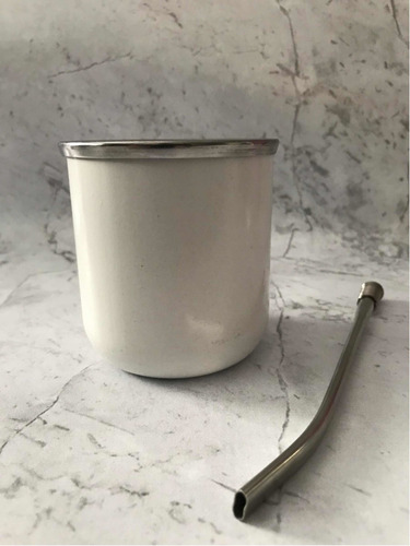 Imagen 3 de 4 de Mate De Acero + Bombilla Colores Lisos