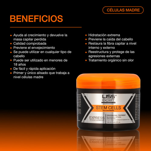 Alisado Células Madre Liss Expert Professional 250ml