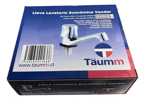 Llave Lavatorio Vander Taumm