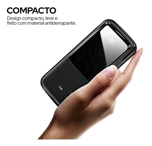 Carregador Portátil Powerbank 10000mah Wb 2 Portas Celular