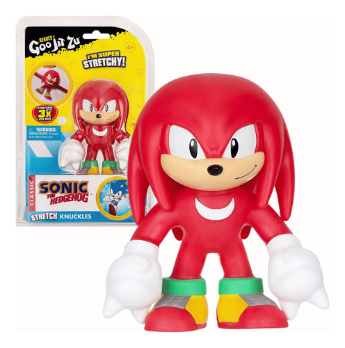 Goo Jit Zu Knuckles Boneco Elástico 12cm Sonic The Hedgehog
