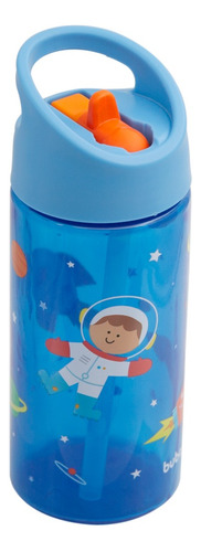 Garrafinha Infantil Astronauta C/ Bico Rigido Retratil Buba