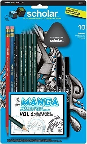 Paquete De Lápices De Dibujo Y Plumones Para Hacer Manga