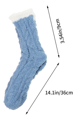 5 Pares De Calcetines Gruesos Y Cálidos Calcetines De Invier