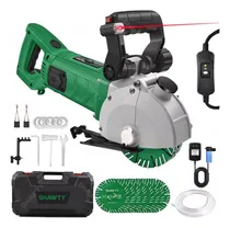 Comprar Shawty Máquina Ranuradora 4800W, Cortador De Hormigón Para Pared 6500RPM 110V, 42mm Profundidad De Ranurado, 5 Hojas De Sierra , Adecuada Para Cortar Hormigón, Ladrillo, Mármol