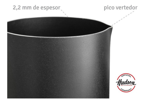 Imagen 3 de 9 de Jarro Hervidor Antiadherente Induccion Hudson 14 Cm Black