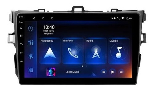Multimidia Toyota Corolla 2009/2013 Android 14 Carplay 9p