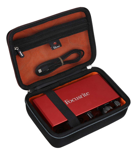 Estuche De Viaje Rígido De Eva Compatible Focusrite Sc...