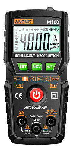 Aneng Multimeter Digital Smart Auto Range 4000 Accounts Ncv