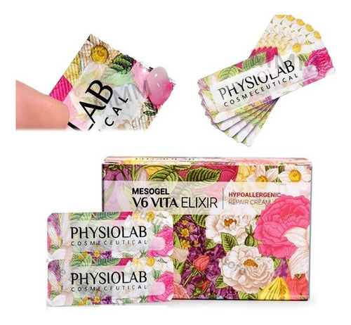 Physiolab Vita Gel Sobre Reparador Post Tratamiento 100pz Fragancia Neutra