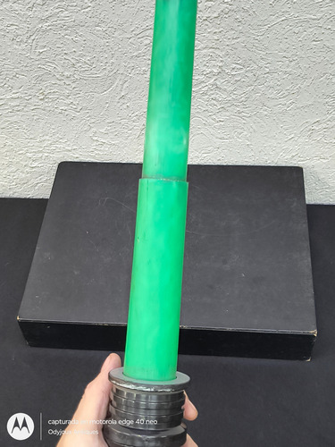 Espada Sable Star Wars Verde Hasbro 1999 Retráctil Original Verde (Usado)