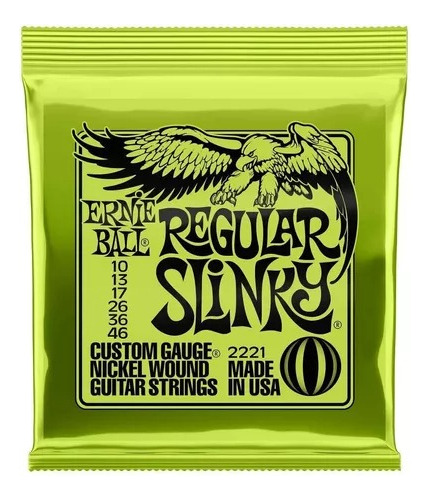 Cuerdas Para Guitarra Electrica Marca Ernie Ball Cal. 10-46