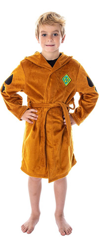 Intimo Scooby Doo Disfraz Para Niños Bata De Felpa Suave Con