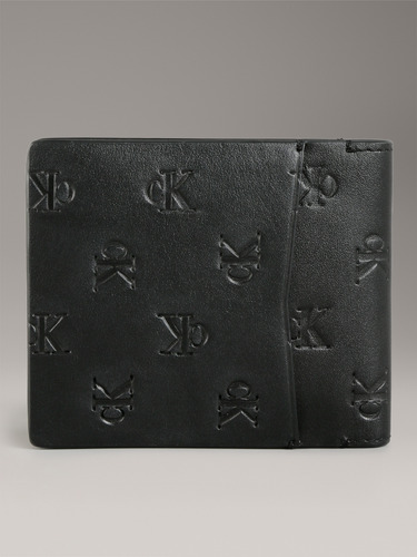 Billetera Aop Emboss Bifold Negro Calvin Klein