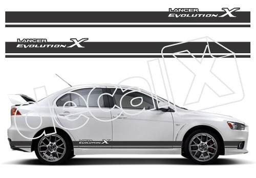 Kit Adesivos Mitsubishi Lancer Evolution X Lc003