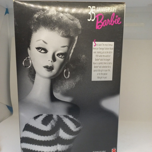 Imagem 3 de 7 de Barbie 35th Comemorativa Repro 1959 Ponytail Primeira Loira