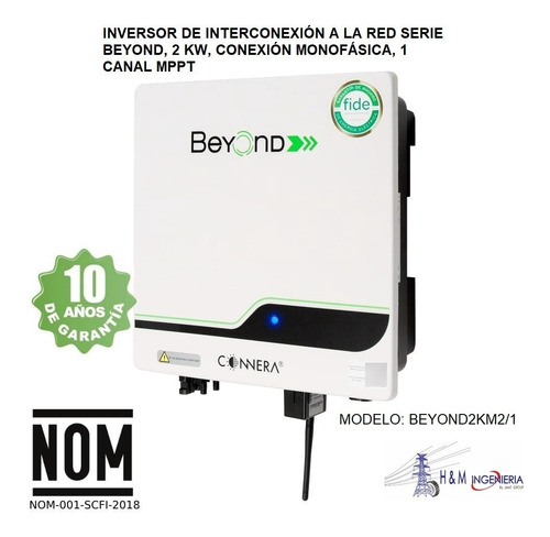 Inversor Beyond De Interconexion A La Red 2 Kw Monofásico