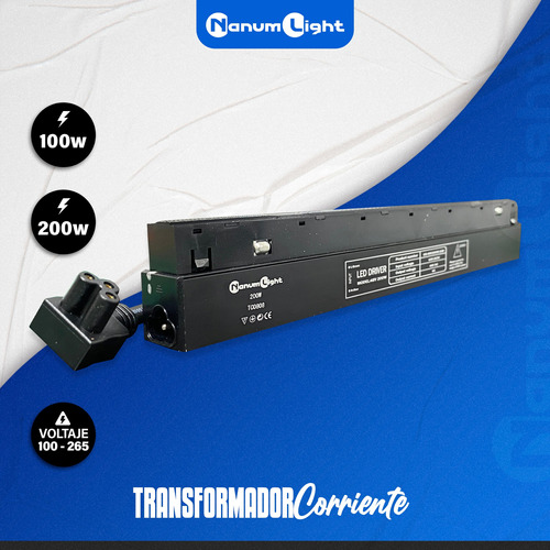 Transformador Para Riel Magnetico 100w, Nanum Light