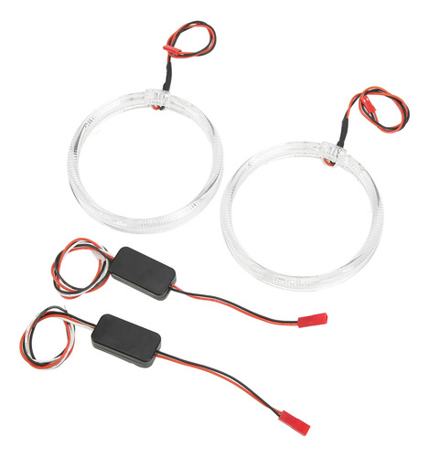 Luz De Ojos De Ángel Para Coche, 2 Unidades, Anillos Led Roj