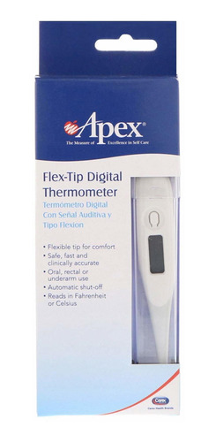 Apex Termmetro Digital Flexible Oral, Axilas O Rectal