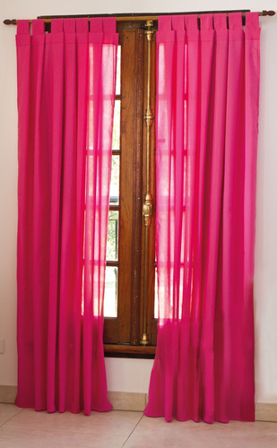 Cortina Ambiente Lisa Casablanca 150x210 Coco Fucsia