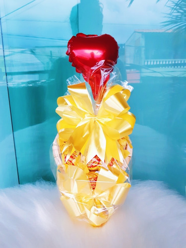 Imagem 6 de 7 de Cesta Coração De Chocolate Presente Dia Da Mães Tia Namorada