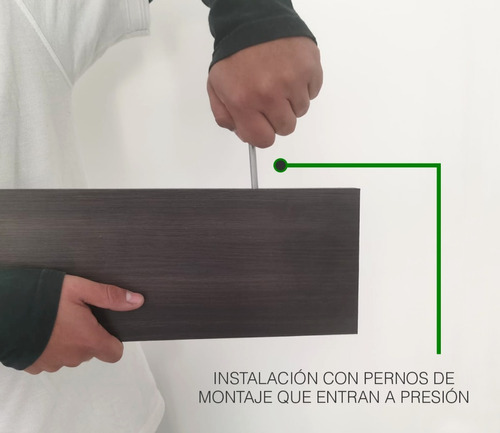 Imagen 5 de 8 de Set De 3 Repisas Flotantes Minimalistas Madera 30x15 Cm Color Roble Dakar