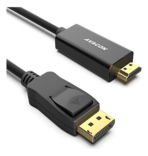 Cable Avacon Displayport A Hdmi De 6 Pies  Chapado En Oro  P