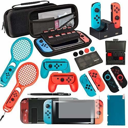 Ultimate Accessories Bundle Compatible Para Nintendo Switch 