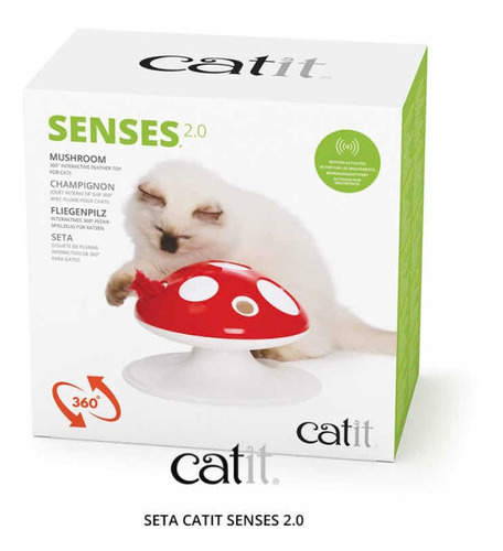 Catit Senses 2.0 Seta Mushroom Interactivo 360 Para Gatos