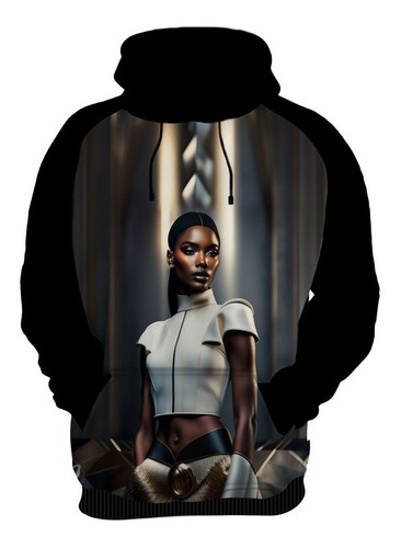 Blusa Moletom  Modelo Negra Mulher Negra