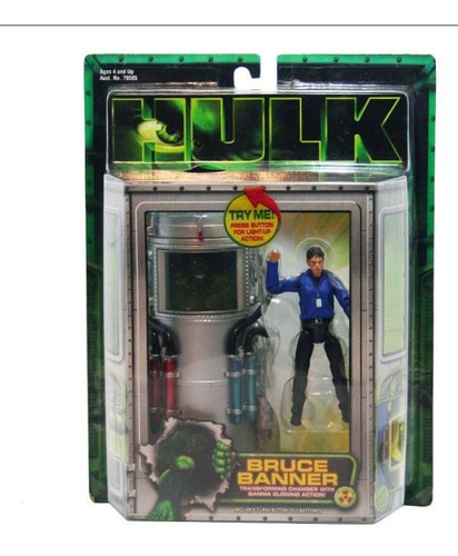 Bruce Banner Hulk Transforming Chamber Witch Gamma Toy Biz