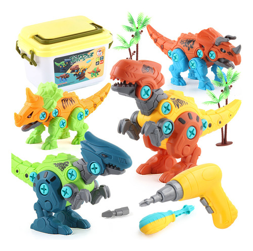 Juguete De Dinosaurio De Bricolaje Para Niños Con Taladro El