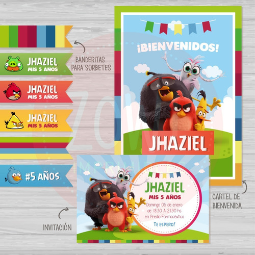 Kit Imprimible Angry Birds - Zowi Imprimibles