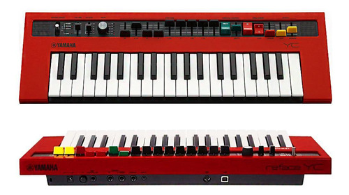 Synth Yamaha Reface Yc 37 Teclas Red Organ Drawbars Rotary