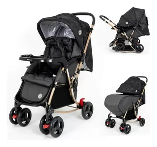 Coche cuna para bebe amplio con mango reversible Flip2 Baby Happy