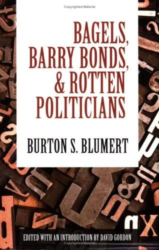 Libro:  Bagels, Barry Bonds, And Rotten Politicians