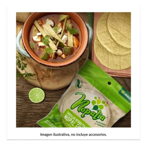 Tortillas Nopalia De Nopal Orgánico Y Maíz De 450 G