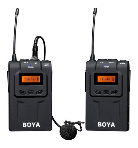 Microfone Boya BY-WM6 Condensador Omnidirecional cor preto