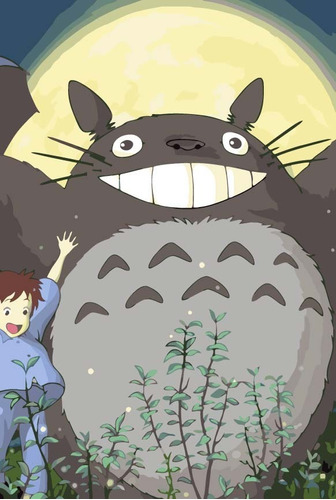 Imagen 1 de 2 de Pintura Por Número Gibli Totoro Diy 30x40 Cm